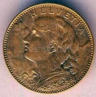 Svájc 1912B 10Fr Au "Vreneli" 3,22g T:2