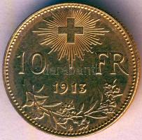 Svájc 1913B 10Fr Au "Vreneli" 3,22g T:2