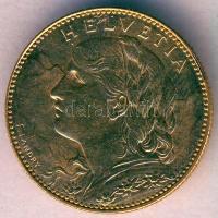 Svájc 1913B 10Fr Au "Vreneli" 3,22g T:2