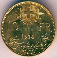 Svájc 1914B 10Fr Au "Vreneli" 3,22g T:2/2+