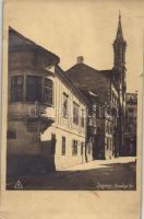 1929 Sopron, Orsolya tér, Müller Paulin utca, Schwenk Lajos festő üzlete. Zsabokorszky mérnök (apró szakadás / tiny tear)