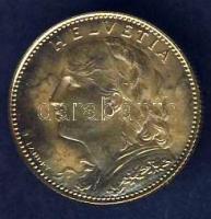 Svájc 1922B 10Fr Au "Vreneli" 3,22g T:1/2