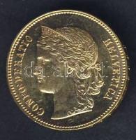 Svájc 1896B 20Fr Au "Helvetia" 6,452g T:2/2+