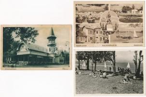 Balatonföldvár - 6 db régi képeslap / 6 pre-1945 postcards