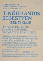 1975 Tinódi Lantos Sebestyén koncert plakát 30x40 cm