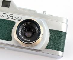 Meopta Stereo Mikroma Mirar 3,5/2,5 objektívekkel. Bőr tokjában, jó állapotban / Stereo camera in go...