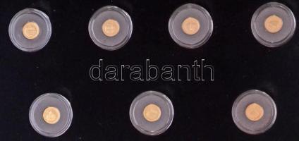 Salamon-szigetek 2013. 1$ Au "A világ hét új csodája - Kínai Nagy Fal" + 1$ Au "A vil...