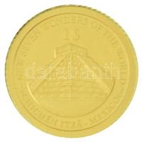 Salamon-szigetek 2013. 1$ Au "A világ hét új csodája - Kínai Nagy Fal" + 1$ Au "A vil...