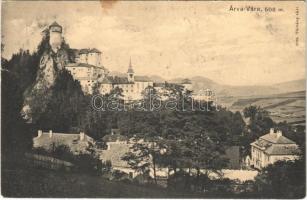 1913 Árvaváralja, Oravsky Podzámok; Árva vára. Pietschmann Ferenc kiadása 2093. / Oravsky hrad / castle (kis szakadás / small tear)