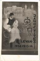 1938 Léva, Levice; János Vitéz daljáték Léván / Hungarian play at the theatre. Foto Rusznák s: Tary Ica (EB)