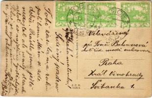 1919 Kassa, Kosice; Národné divadlo. Pres. Masaryk, Pres. Wilson, Ceskoslov. Legionar / Nemzeti szín...