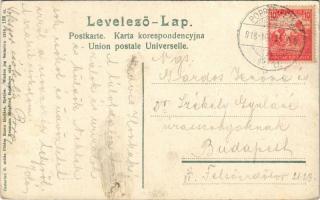 1918 Tátra, Magas Tátra, Vysoké Tatry; Poprádi-tó, csónakok, folklór. Cattarino S. utóda Földes Samu...