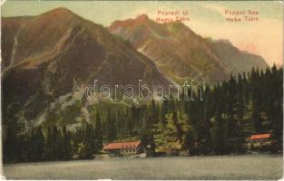 1912 Tátra, Magas Tátra, Vysoké Tatry; Poprádi-tó. Fuchs Gyula felvétele és kiadása / Popper-See / lake (EK)