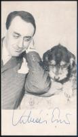 Kibédi Ervin (1924-1997) színész aláírása az őt ábrázoló képen