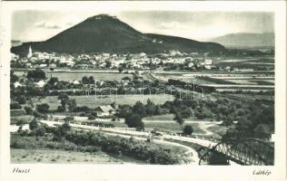 1940 Huszt, Chust, Khust; látkép, híd, vár / general view, bridge, castle (EK)