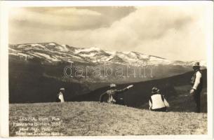 Kőrösmező, Yasinia, Yasinya, Jassinja, Jasina (Máramaros); Panorama Bliznice / látkép. Margit Rosenthal kiadása / general view, mountains, folklore