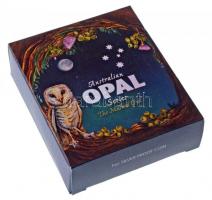 Ausztrália 2014P 1$ Ag "Ausztrál gyöngybagoly - Ausztrál Opál sorozat" sorszámozott tanúsí...