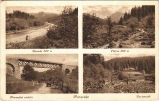 1941 Havasalja, Tibava; Hoverla, Pietros, Havasaljai viadukt, Kozmecsek / railway bridge, viaduct, mountains (EK)