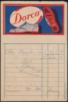 1930 Dorco számolócédula