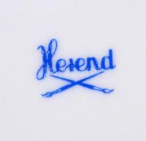 Herendi virágmintás fogpiszkáló tartó. Kézzel festett, jelzett, hibátlan, m: 6 cm