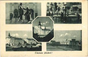 Zilah, Zalau; mozaiklap / multi-view postcard (EK)