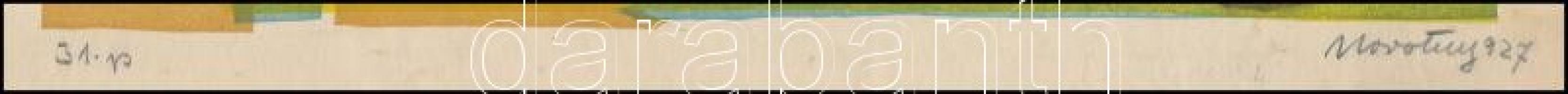 Novotny Emil Róbert (1898-1975): Magányosan. Linómetszet, papír, jelzett és datált (Novotny 927). Az...