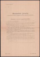 1870-1945 6 db katonai irat (mentesítési javaslat, hadikölcsön, stb.)