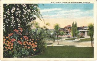 1921 Florida, a beautiful bungalow street scene, (EK)