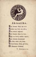 V. Devjatnin: Akrostiko / Esperanto-Propaganda Instituto (EK)