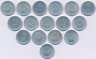 1953-1965. 5f Al (16db, 8xklf) T:2-3 Adamo F2.1