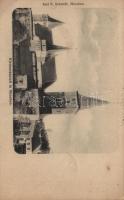 1909 Muzsna, Mosna, Meschen; Vártemplom tér / Kirchenkastell / castle church and square (EK)
