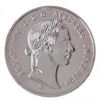 1853. 10kr ezüstözött fém utánveret T:PP