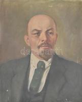 Jelzés nélkül: Lenin. Olaj, vászon, sérült, 68×55 cm