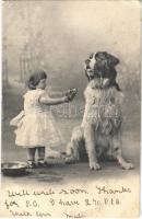 1904 Girl with dog (EB)