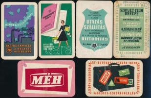1959-1960 6 db reklámos kártyanaptár