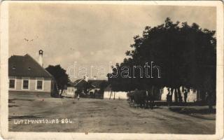 1929 Locsmánd, Lutzmannsburg; utca / street view (fa)