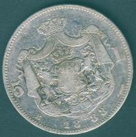 Románia 1883B 5L Ag I.Károly T:3 ph.