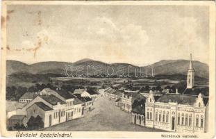 1919 Radafalva, Rudersdorf; Fő tér / Hauptplatz / main square (fl)
