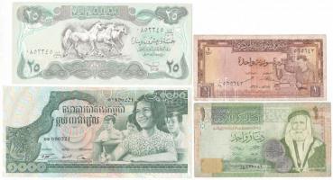 9xklf külföldi bankjegytétel, közte Kambodzsa, Irak, Kína, Üzbegisztán T:I-III 9xdiff foreign banknote lot, within Cambodia, Iraq, China and Uzbekistan C:UNC-F