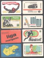 1969 22 db vegyes reklámos kártyanaptár