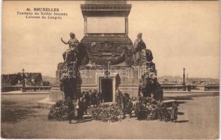 Bruxelles, Brussels; Tombeau du Soldat Inconnu Colonne du Congrés / tomb of the unknown soldier (EK)