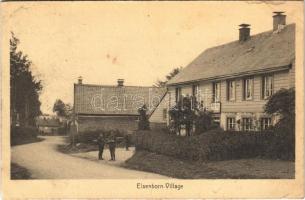 1925 Elsenborn Village, soldiers (surface damage)