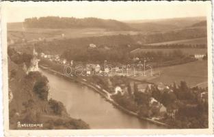 Anseremme, general view, river, photo