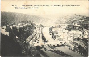 Bouillon, Panorama pris de la Ramonette / castle, river, bridge, general view (fl)