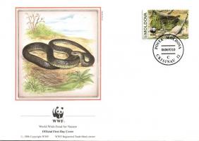 WWF Snakes block of 4 + 4 FDC WWF Kígyók négyestömb + 4 FDC WWF Schlangen Viererblock + 4 FDC