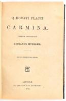 Q. Horati Flacci: Carmina. Lipcse, 1901, B. G. Teubner. Kiadói félvászon kötésben, latin nyelven.