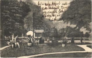 1913 Szamosújvár, Gherla; Népkerti tó. Todorán Endre kiadása / park, lake (EK)