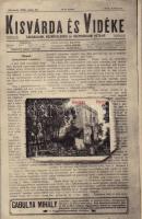 1913 Kisvárda, várrom, Kisvárda és Vidéke társadalmi, közművelődési és szépirodalmi hetilap, Gabulya Mihály reklám. montázs, Klein Gyula kiadása (EK)