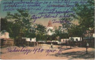 1924 Pécel, Bartoshegyi utca, templom. Fogyasztási Szövetkezet kiadása