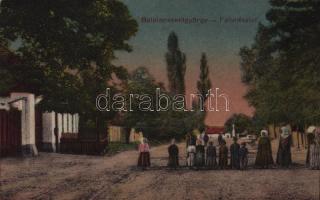 1926 Balatonszentgyörgy, falu részlet, utca (fa)